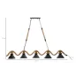 Lampa wisząca CUP/ROPE 5-punktowa 130x20x80 cm